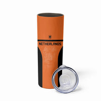 Custom Netherlands Football 2026 Skinny Tumbler Oranje Lion Special Style