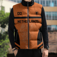 Custom Netherlands Football 2026 Sleeveless Puffer Jacket Oranje Lion Special Style