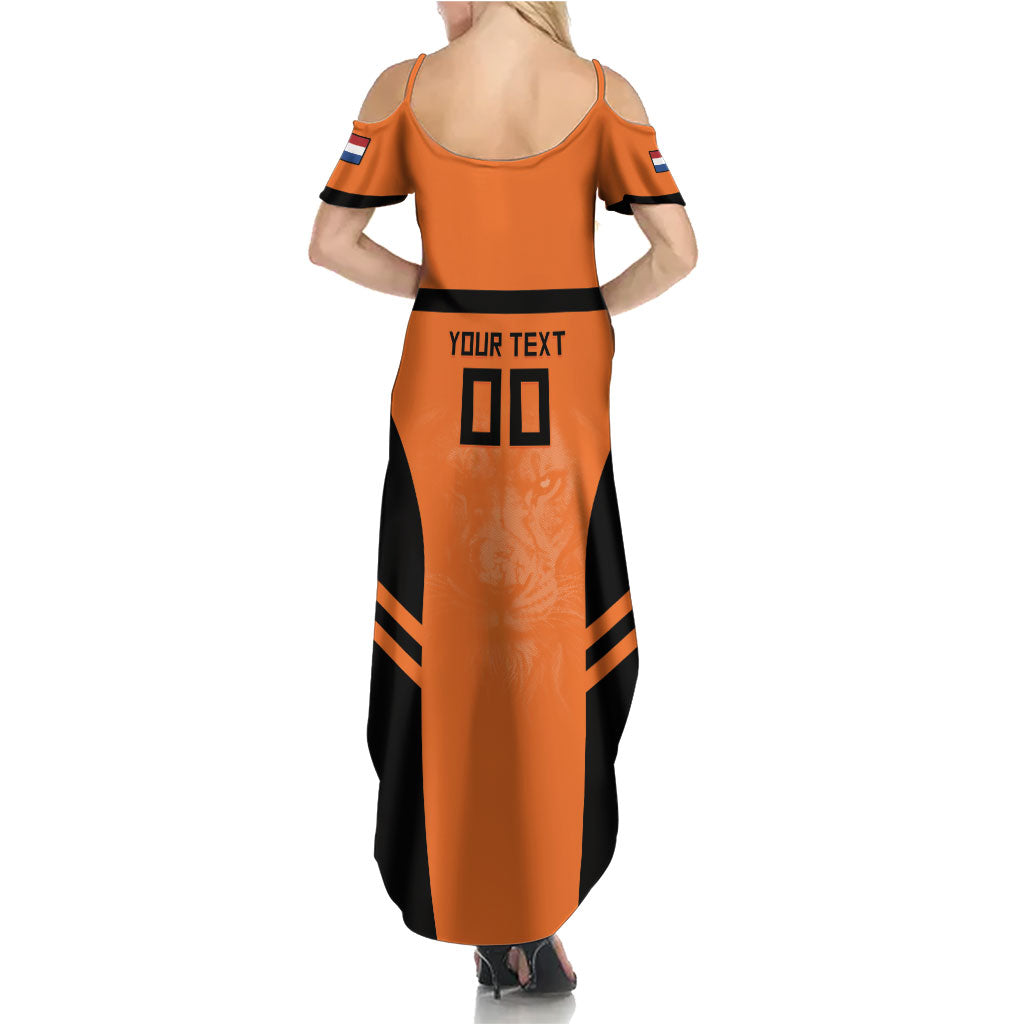 Custom Netherlands Football 2026 Summer Maxi Dress Oranje Lion Special Style