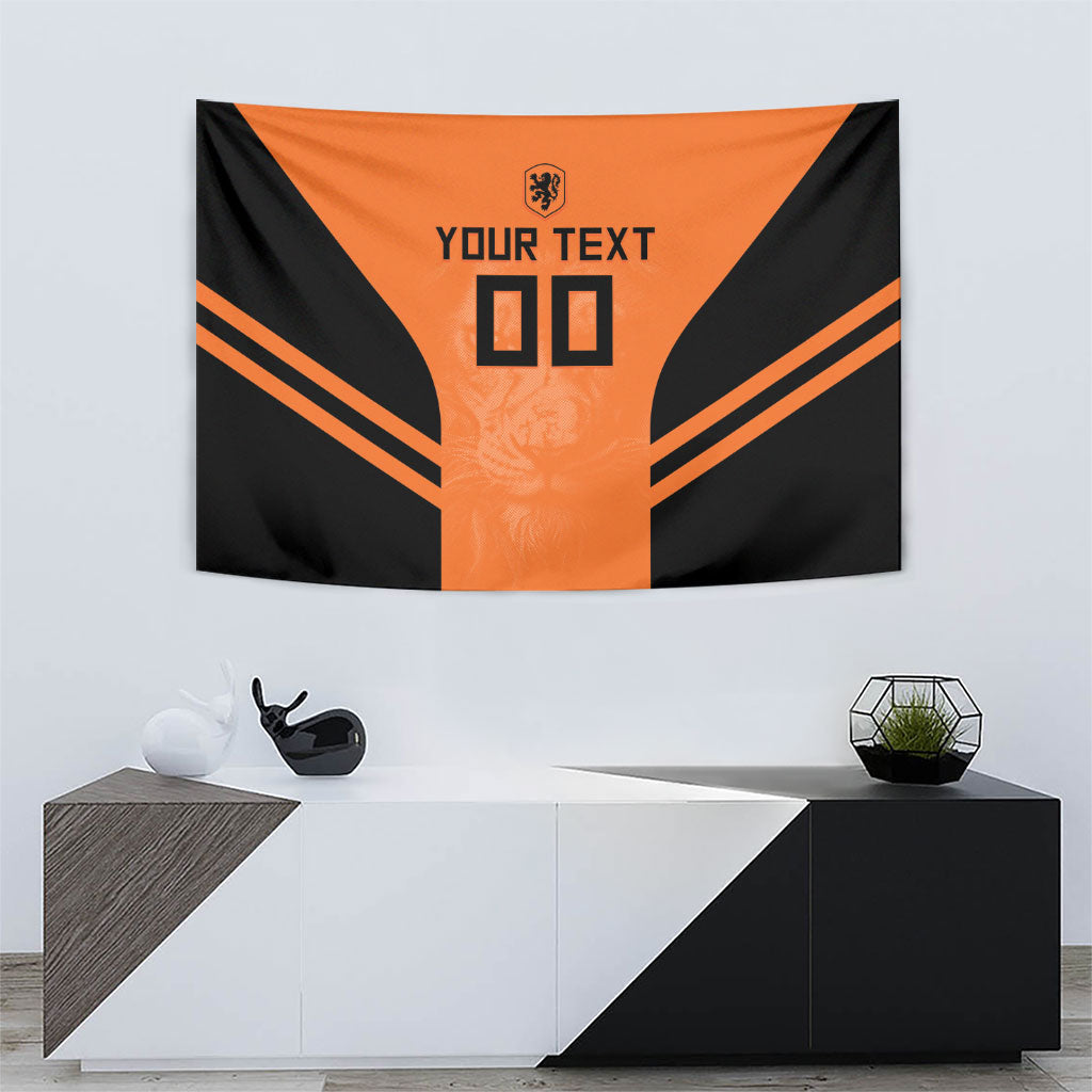 Custom Netherlands Football 2026 Tapestry Oranje Lion Special Style