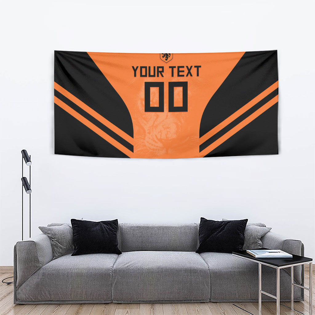Custom Netherlands Football 2026 Tapestry Oranje Lion Special Style
