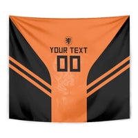 Custom Netherlands Football 2026 Tapestry Oranje Lion Special Style