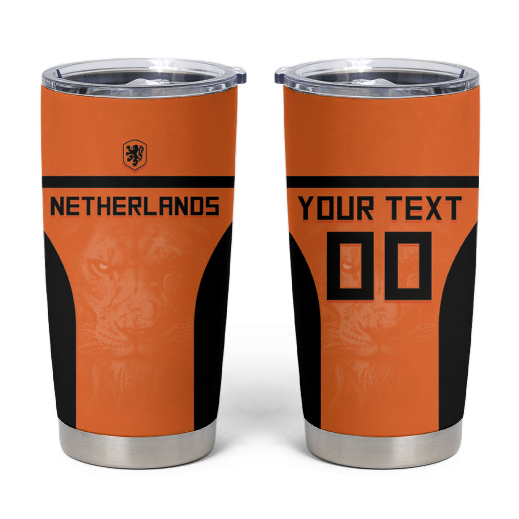 Custom Netherlands Football 2026 Tumbler Cup Oranje Lion Special Style
