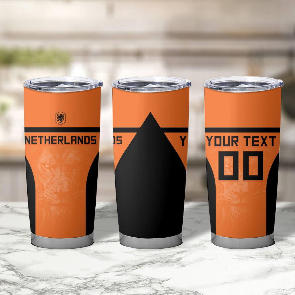 Custom Netherlands Football 2026 Tumbler Cup Oranje Lion Special Style