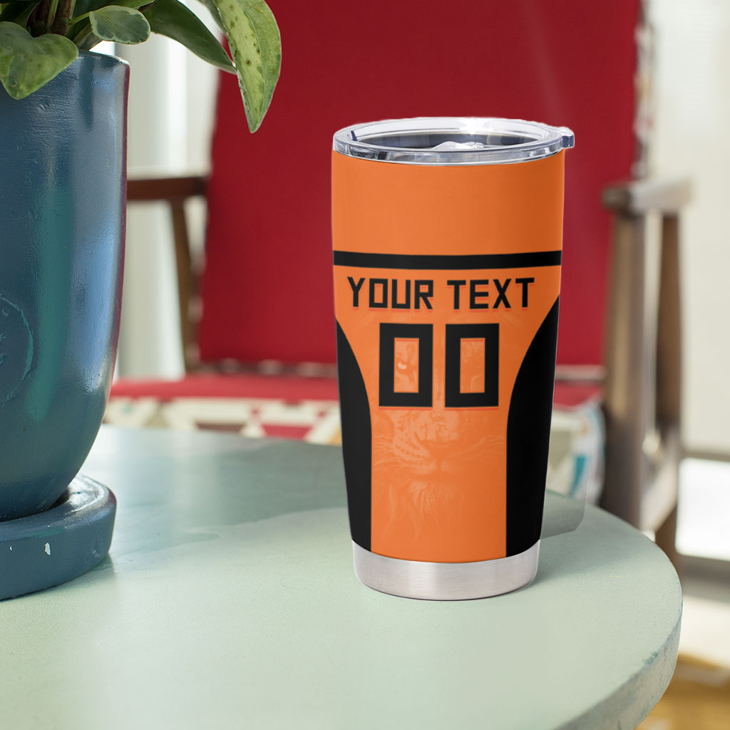 Custom Netherlands Football 2026 Tumbler Cup Oranje Lion Special Style