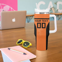 Custom Netherlands Football 2026 Tumbler With Handle Oranje Lion Special Style