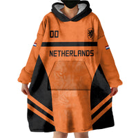Custom Netherlands Football 2026 Wearable Blanket Hoodie Oranje Lion Special Style