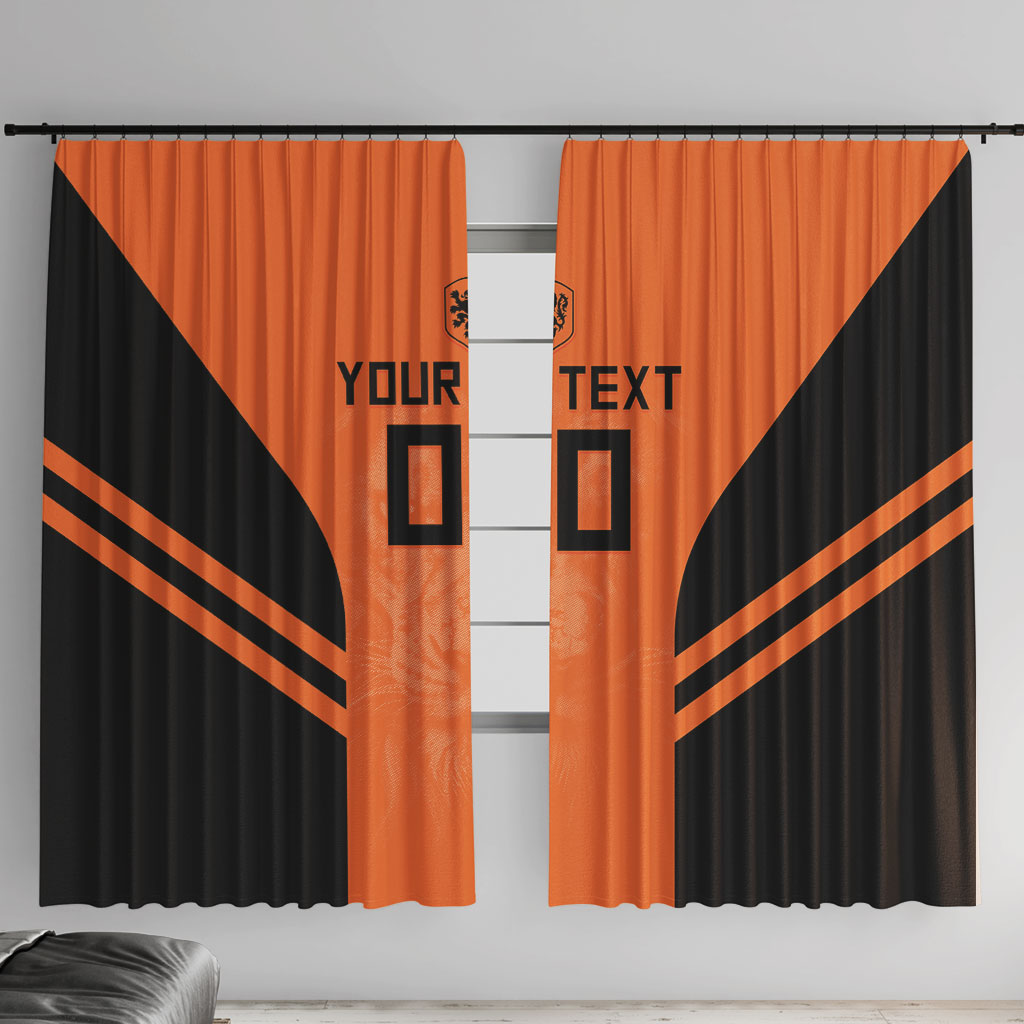Custom Netherlands Football 2026 Window Curtain Oranje Lion Special Style