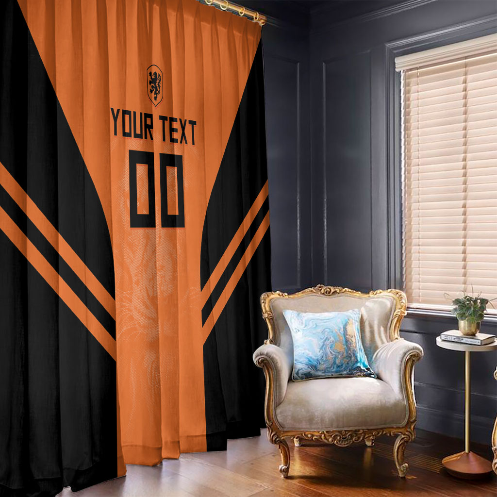Custom Netherlands Football 2026 Window Curtain Oranje Lion Special Style