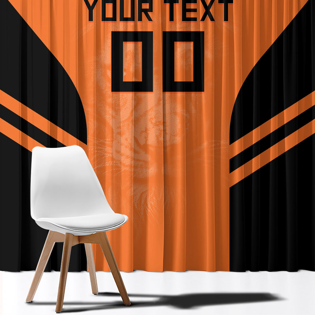 Custom Netherlands Football 2026 Window Curtain Oranje Lion Special Style