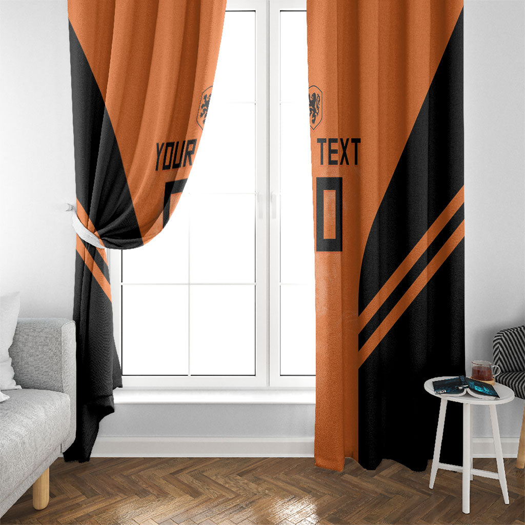 Custom Netherlands Football 2026 Window Curtain Oranje Lion Special Style