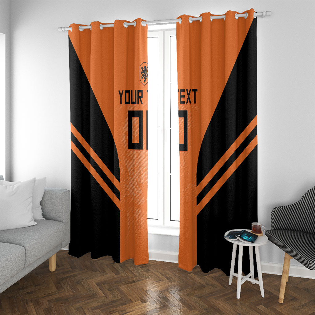 Custom Netherlands Football 2026 Window Curtain Oranje Lion Special Style