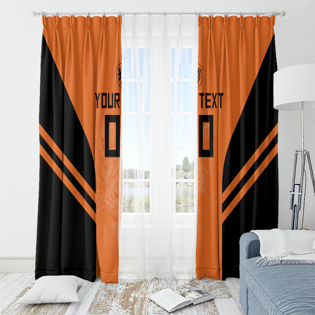 Custom Netherlands Football 2026 Window Curtain Oranje Lion Special Style