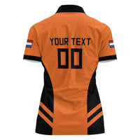 Custom Netherlands Football 2026 Women Polo Shirt Oranje Lion Special Style