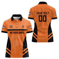 Custom Netherlands Football 2026 Women Polo Shirt Oranje Lion Special Style