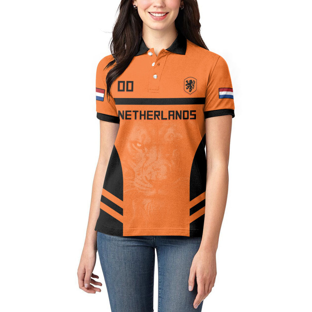 Custom Netherlands Football 2026 Women Polo Shirt Oranje Lion Special Style