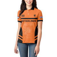 Custom Netherlands Football 2026 Women Polo Shirt Oranje Lion Special Style