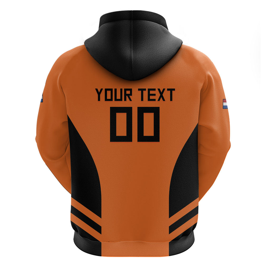 Custom Netherlands Football 2026 Zip Hoodie Oranje Lion Special Style