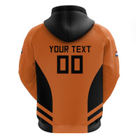 Custom Netherlands Football 2026 Zip Hoodie Oranje Lion Special Style