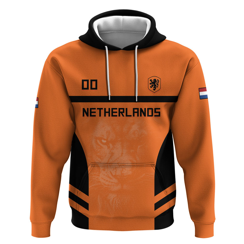 Custom Netherlands Football 2026 Zip Hoodie Oranje Lion Special Style