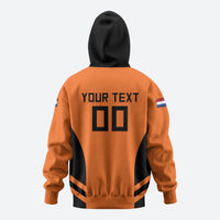 Custom Netherlands Football 2026 Zip Hoodie Oranje Lion Special Style