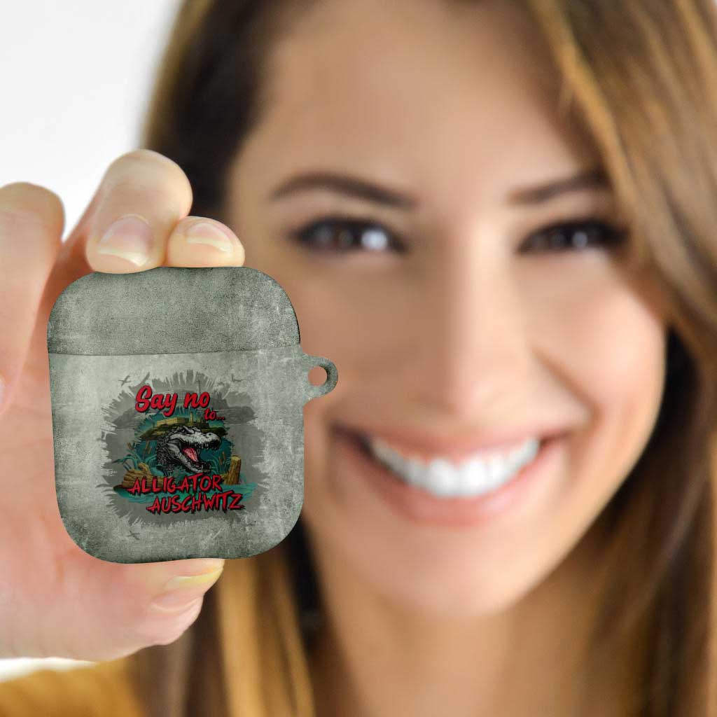 Say No To Alligator Auschwitz AirPods Case - Wonder Print Shop