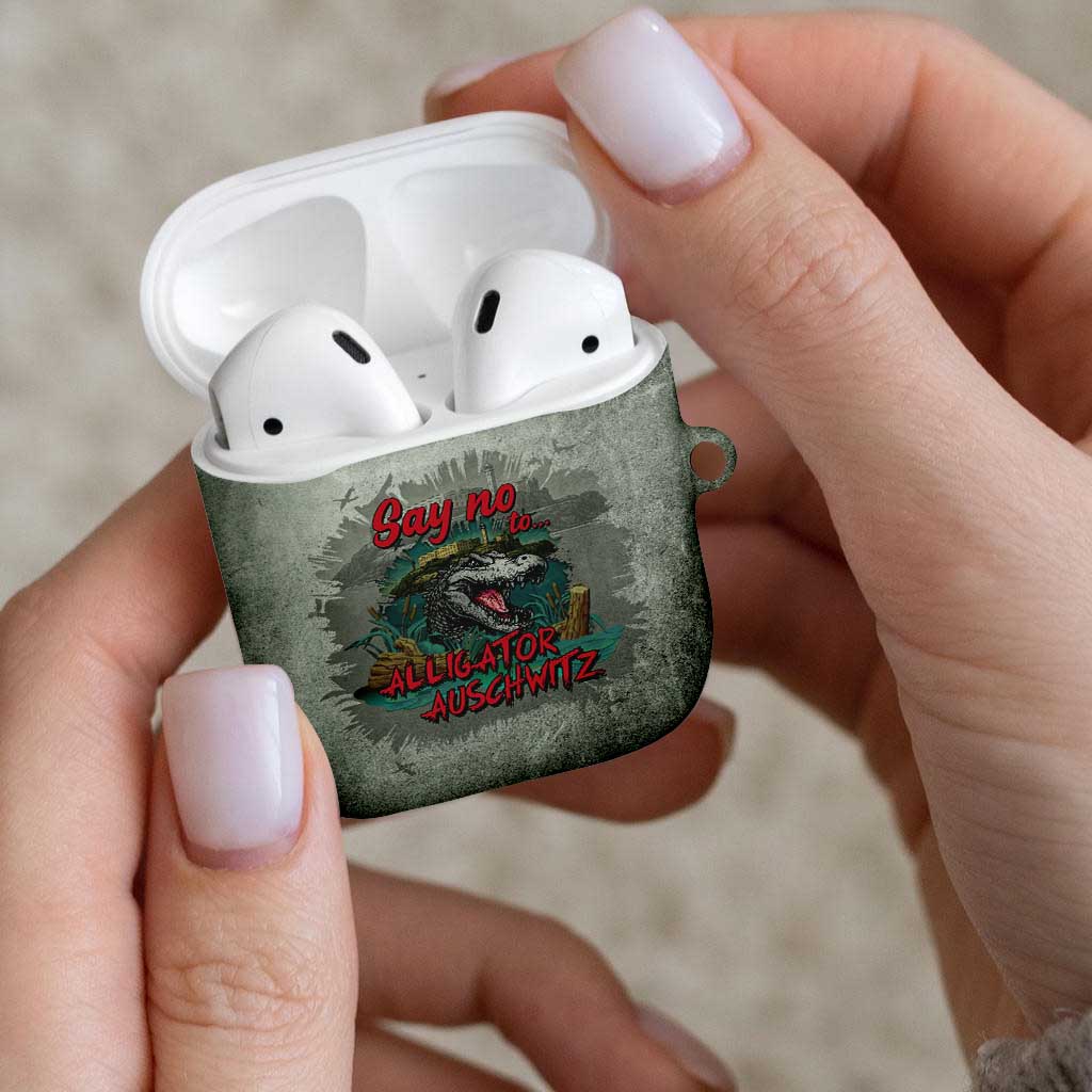 Say No To Alligator Auschwitz AirPods Case - Wonder Print Shop