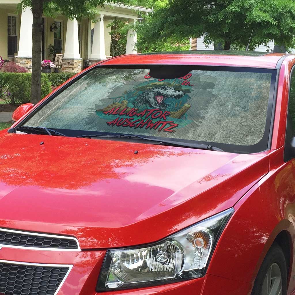 Say No To Alligator Auschwitz Auto Sun Shade - Wonder Print Shop