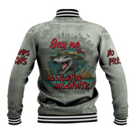 Say No To Alligator Auschwitz Baseball Jacket - Wonder Print Shop