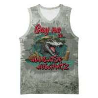 Say No To Alligator Auschwitz Basketball Jersey - Wonder Print Shop
