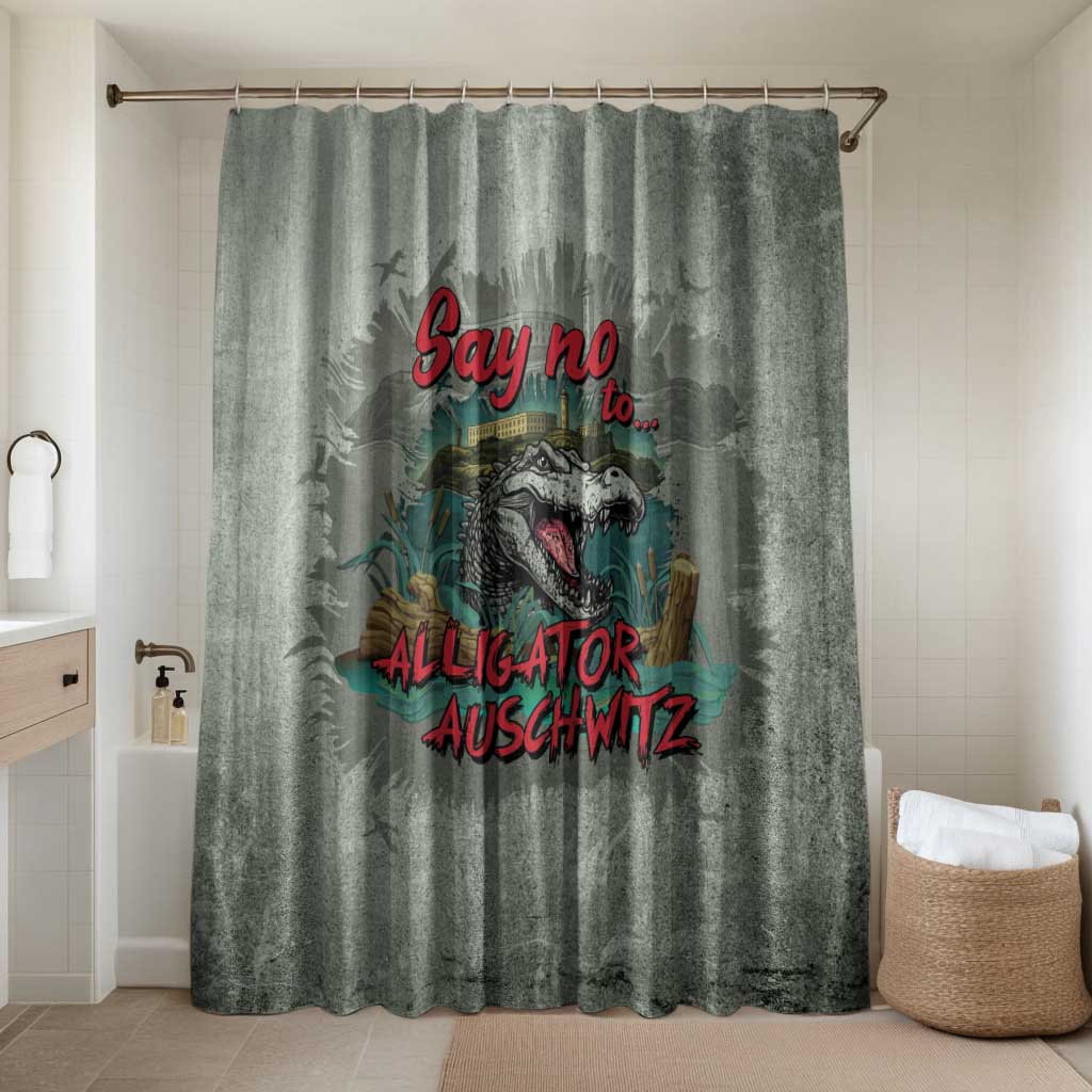 Say No To Alligator Auschwitz Bathroom Set - Wonder Print Shop