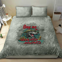 Say No To Alligator Auschwitz Bedding Set - Wonder Print Shop