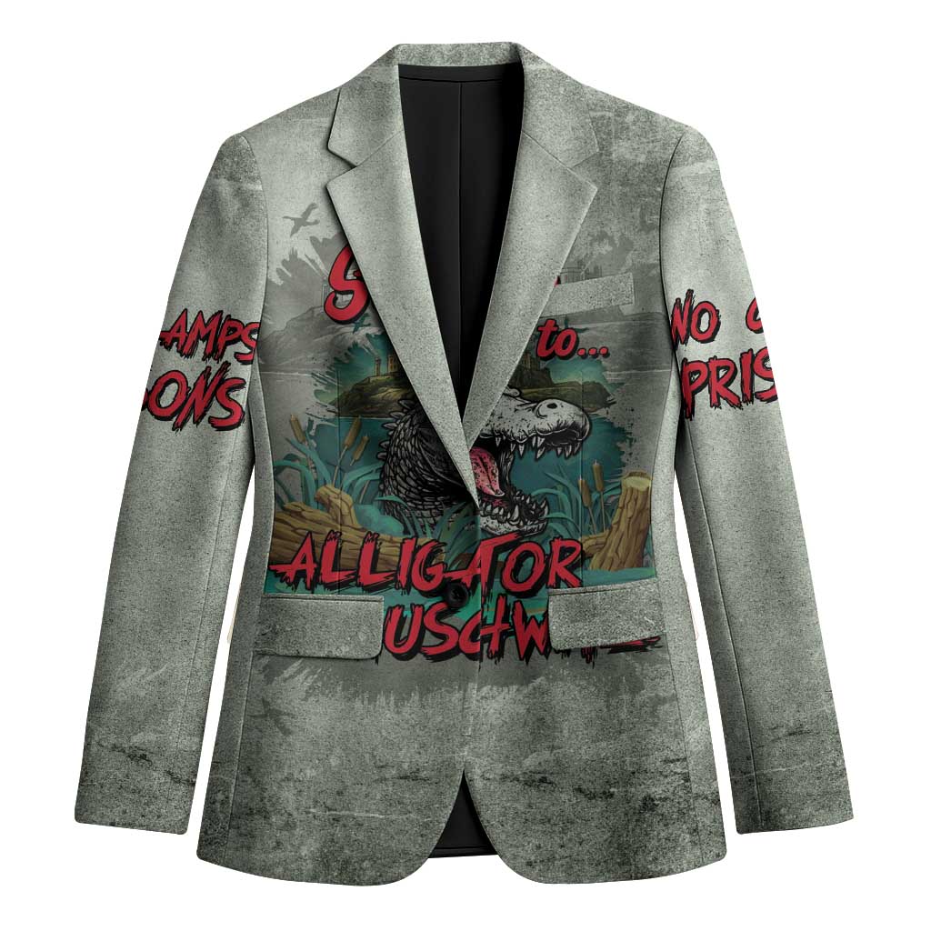 Say No To Alligator Auschwitz Blazer - Wonder Print Shop