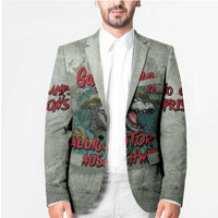 Say No To Alligator Auschwitz Blazer - Wonder Print Shop