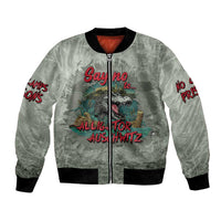 Say No To Alligator Auschwitz Bomber Jacket - Wonder Print Shop
