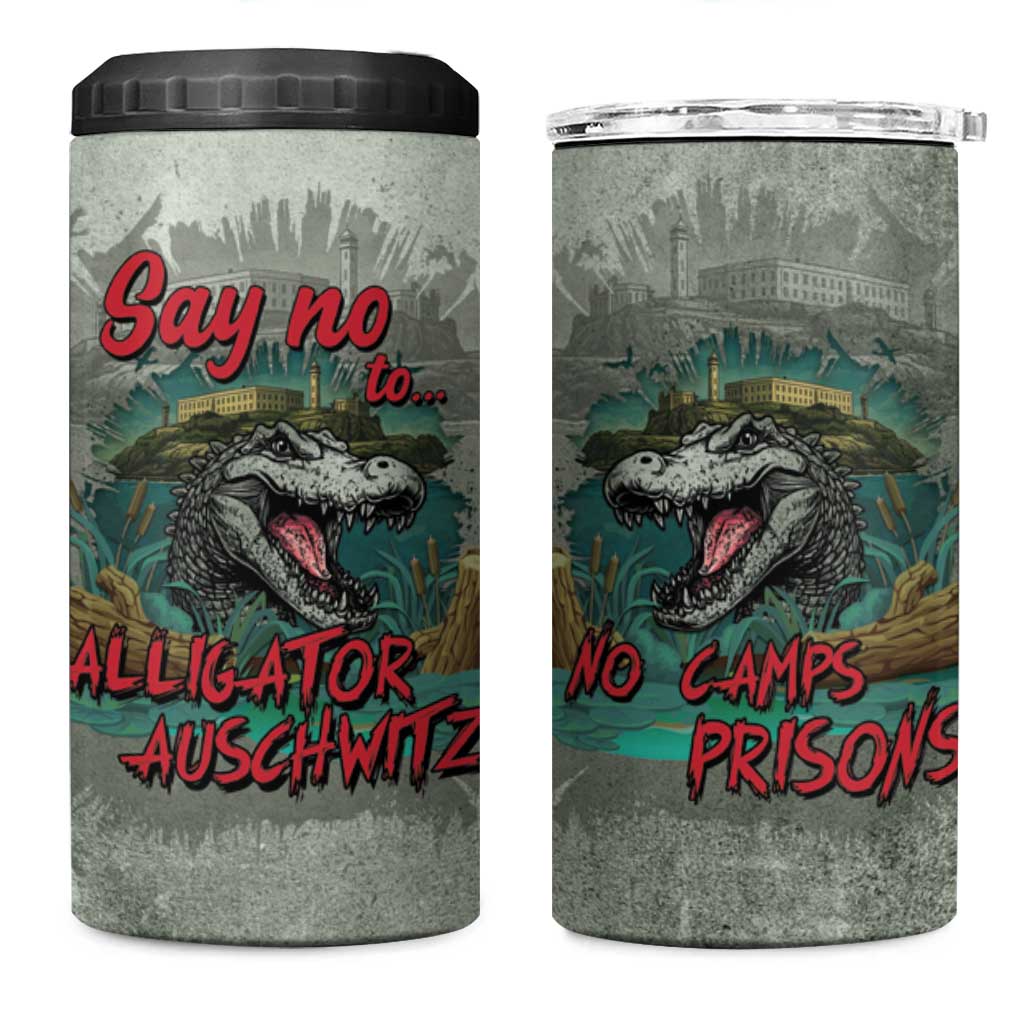 Say No To Alligator Auschwitz 4 in 1 Can Cooler Tumbler - Wonder Print Shop