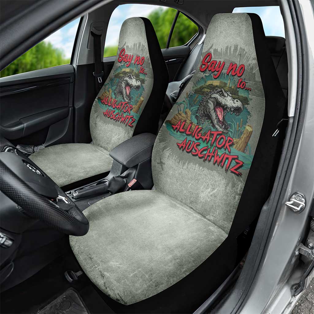 Say No To Alligator Auschwitz Car Seat Cover - Wonder Print Shop