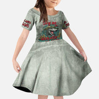 Say No To Alligator Auschwitz Family Matching Off The Shoulder Long Sleeve Dress and Hawaiian Shirt - Wonder Print Shop