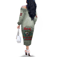 Say No To Alligator Auschwitz Family Matching Off The Shoulder Long Sleeve Dress and Hawaiian Shirt - Wonder Print Shop
