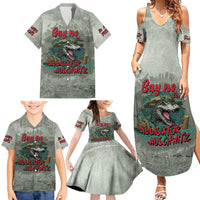 Say No To Alligator Auschwitz Family Matching Summer Maxi Dress and Hawaiian Shirt - Wonder Print Shop