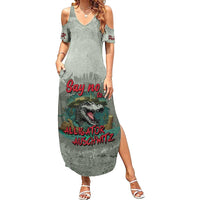 Say No To Alligator Auschwitz Family Matching Summer Maxi Dress and Hawaiian Shirt - Wonder Print Shop