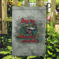 Say No To Alligator Auschwitz Garden Flag - Wonder Print Shop