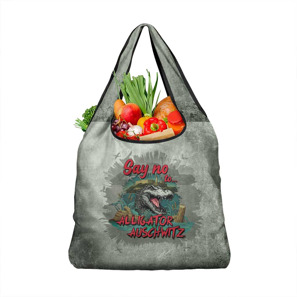 Say No To Alligator Auschwitz Grocery Bag - Wonder Print Shop