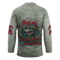 Say No To Alligator Auschwitz Hockey Jersey - Wonder Print Shop