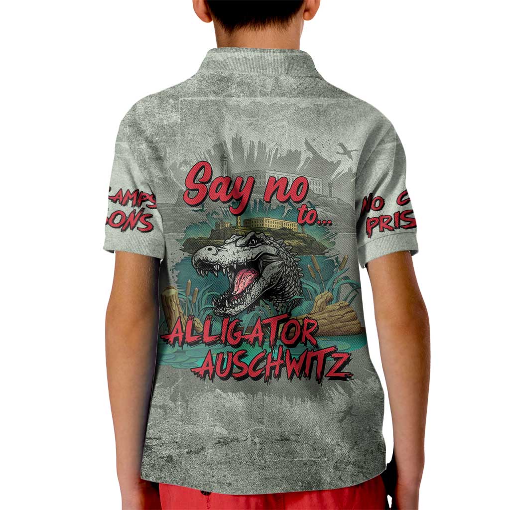 Say No To Alligator Auschwitz Kid Polo Shirt - Wonder Print Shop