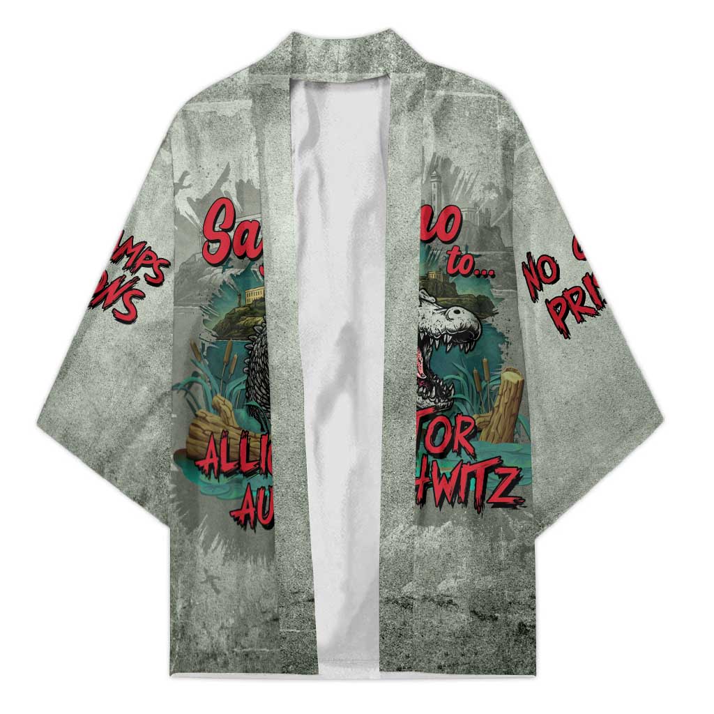 Say No To Alligator Auschwitz Kimono - Wonder Print Shop