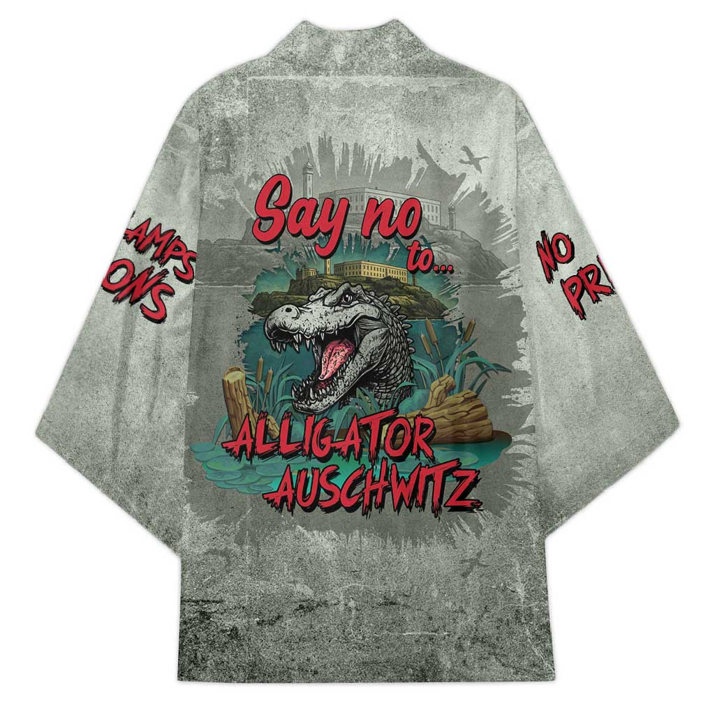 Say No To Alligator Auschwitz Kimono - Wonder Print Shop