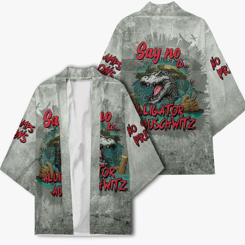 Say No To Alligator Auschwitz Kimono - Wonder Print Shop
