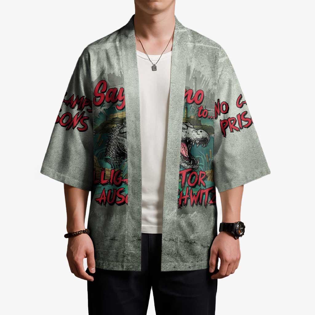 Say No To Alligator Auschwitz Kimono - Wonder Print Shop