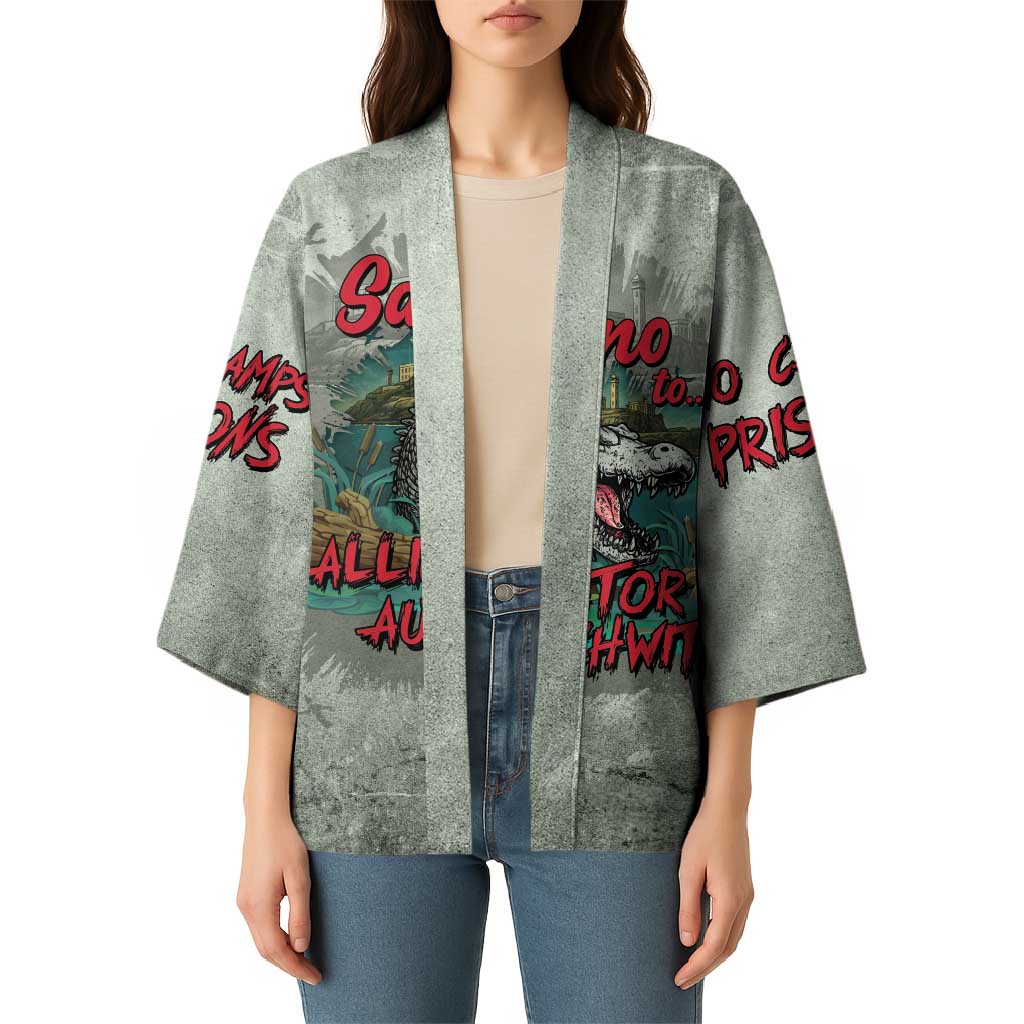 Say No To Alligator Auschwitz Kimono - Wonder Print Shop